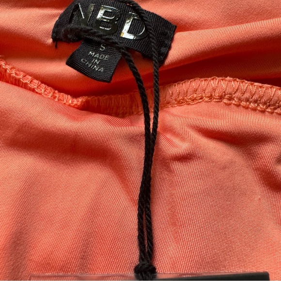 NWT NBD X Revolve Sangria Sherbet Slit Gown size Small - Picture 12 of 14